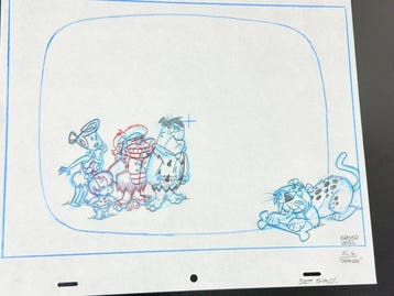 Hanna-Barbera - Originele animatietekening van Fred