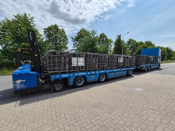 Boomse pannen Blauw gesmoord ! Grote partijen !, Gebruikt, Steen of Klei, Blauw, 15 m² of meer