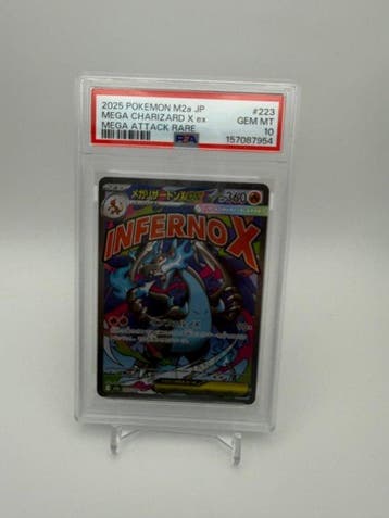 Pokémon - 1 Graded card - Mega Charizard X ex 223/193