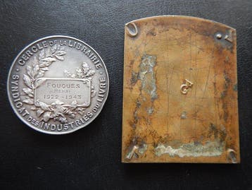Frankrijk. Lot de deux médailles en bronze IIIème République