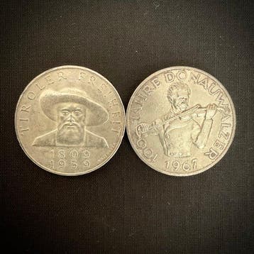 Oostenrijk. 50 Schilling 2x 1959/1967 – Tiroler Freiheit &