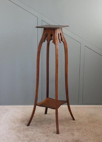 Plantentafel - Hoge Bijzettafel (107 cm) - Eikenhout