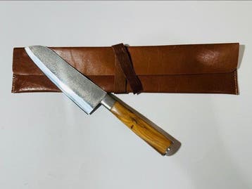 Hekito - Keukenmes - Santoku - Exclusieve vintage-keukenmes