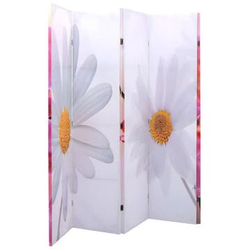 vidaXL Kamerscherm inklapbaar bloem 200x170 cm, Verzenden