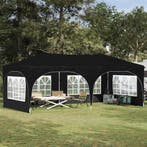 vidaXL Pop-up Feesttent Zwart 575 x 288 x 245 cm Oxford Stof, Verzenden, Nieuw