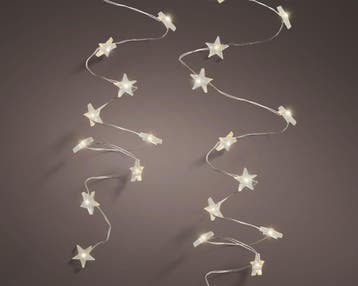 Stervormige micro led kerstverlichting, 95 cm, 20 lampjes,, Nieuw