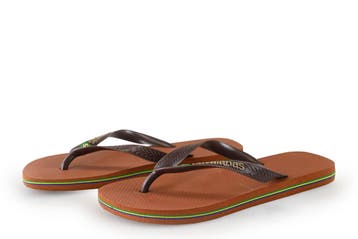 Havaianas Slippers in maat 40 Bruin, Vêtements | Femmes, Verzenden, Slippers