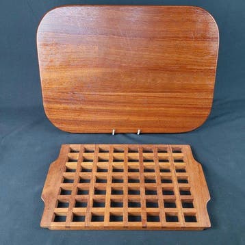 Danish Modern - Untersetzer - Dienblad - Teakhout 1950/70 -