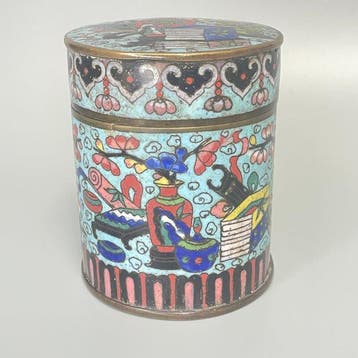Container - Messing - Cloisonné Opium-flesje
