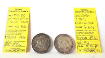 Duitsland. Set of 2 coins: Thaler 1861 Prussia - Coronation