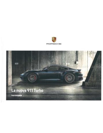 2021 PORSCHE 911 TURBO S HARDCOVER BROCHURE ITALIAANS, Ophalen of Verzenden