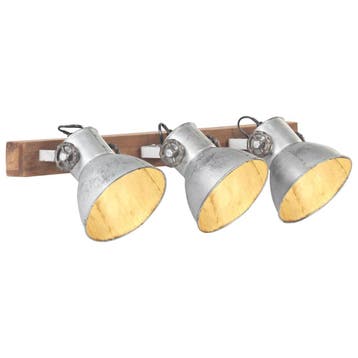 vidaXL Wandlamp industrieel E27 65x25 cm zilverkleurig, Huis en Inrichting, Verzenden, Nieuw