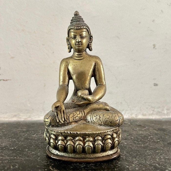 Figurine - Boeddhistische beeldjes (4) - Bronze, Antiquités & Art, Art | Art non-occidental