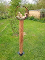 Scheepers Guido - sculptuur, Vrouw met kind in schommel -