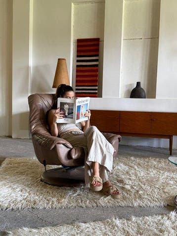 Fauteuil - « Tulipe » - Cuir - chaise pivotante