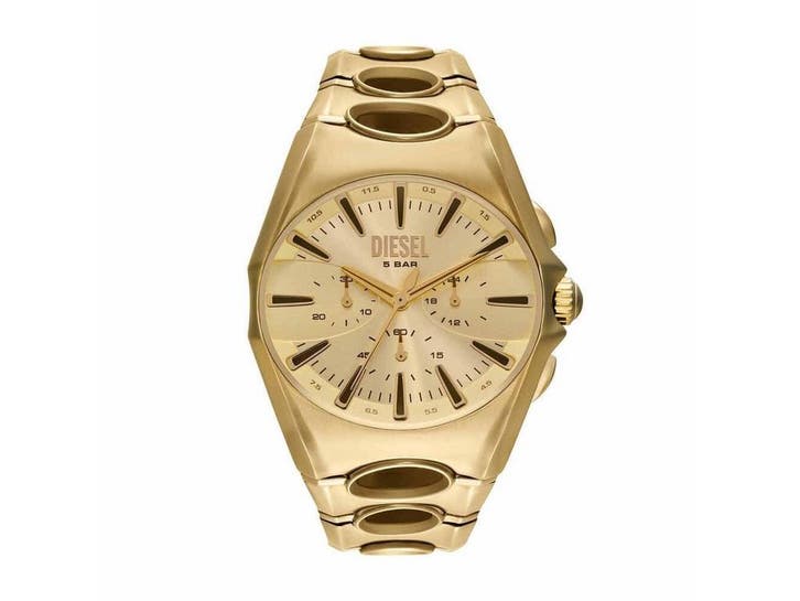 Diesel D-CURVE - Heren Horloge 48 mm - Chronograaf -, Kleding | Heren, Overige Herenkleding, Zo goed als nieuw, Verzenden