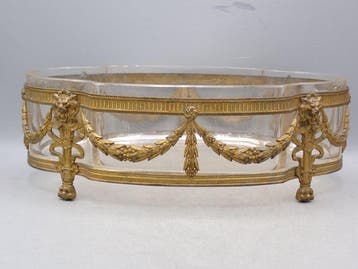 Jardinière - Verguld brons - Napoléon III, Antiek en Kunst
