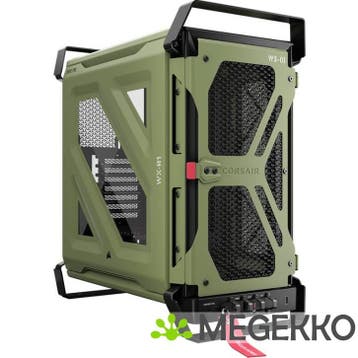 Corsair WARTHOG Performance Mid-Tower Case, Mil Green, Verzenden