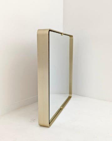Miroir mural - Laiton nickelé, miroir - Laiton nickelé des
