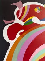 Wassily Kandinsky (1866-1944) - La forme rouge, Antiek en Kunst
