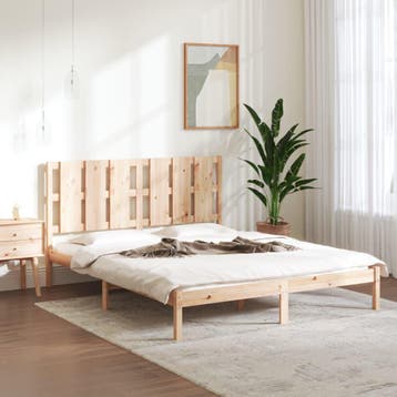 vidaXL Bedframe massief grenenhout 160x200 cm, Huis en Inrichting, Verzenden, Nieuw