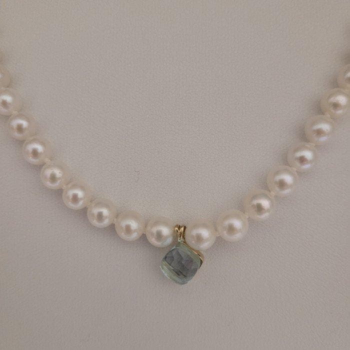 Zonder minimumprijs - Ketting met hanger - 18 karaat Geel, Handtassen en Accessoires, Antieke sieraden