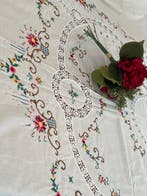 ricami fatti a mano punto croce - Couvre-lit - 260 cm - 220, Antiquités & Art