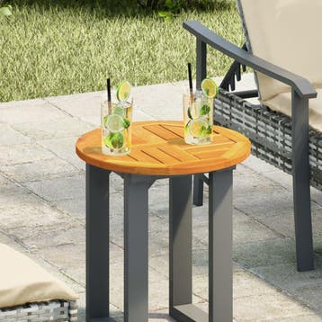 vidaXL Tafelblad rond Ø 40x2 cm massief acaciahout, Huis en Inrichting, Verzenden, Nieuw