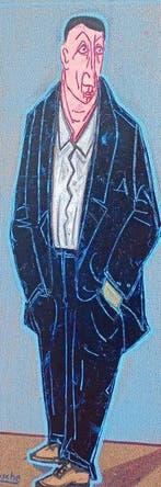 Peter Krusche - Ist da was?,, Antiek en Kunst, Kunst | Schilderijen | Modern