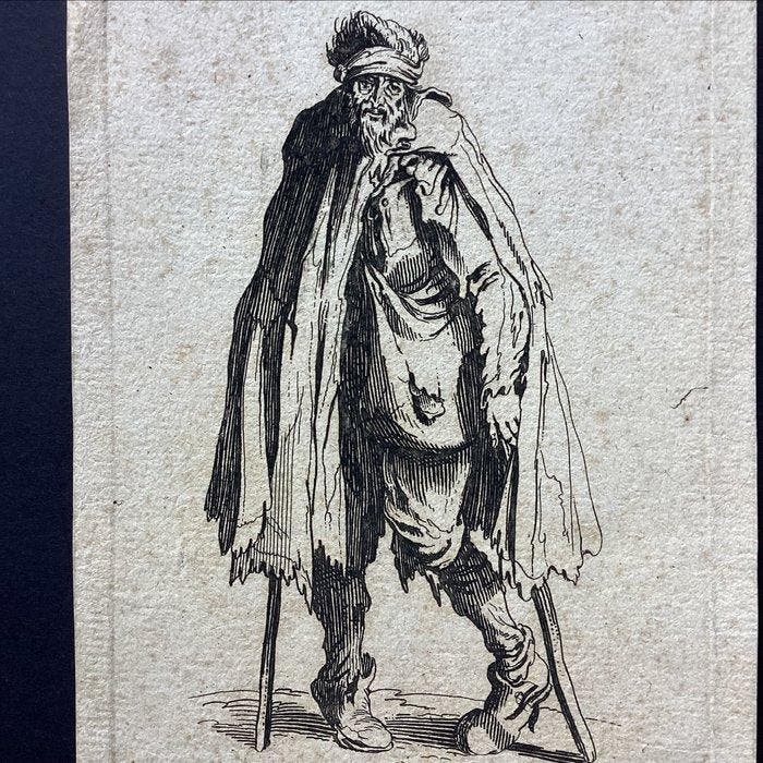Jacques Callot (1592-1635) - Le Mendiant aux Béquilles et a, Antiek en Kunst, Antiek | Overige Antiek