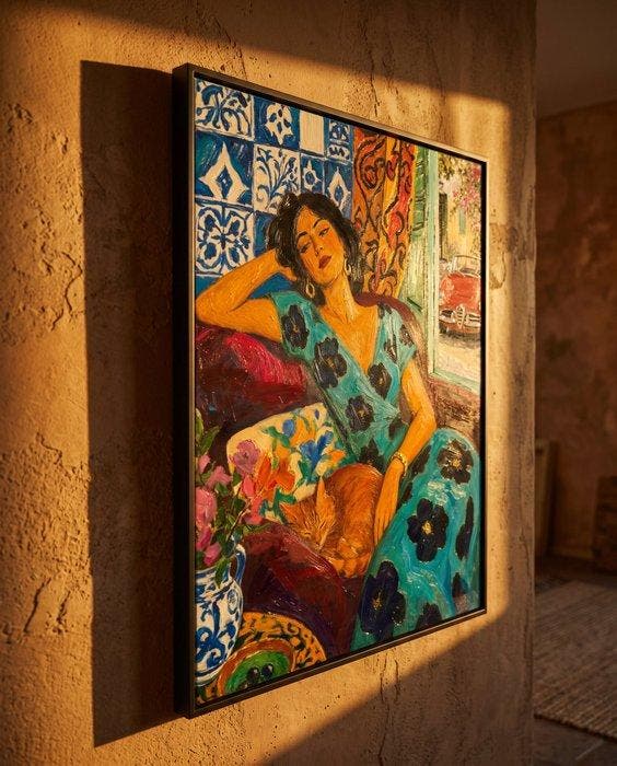 CALIMA (MMXXVI) - La Siesta del Gato Rojo, Antiek en Kunst, Kunst | Schilderijen | Modern