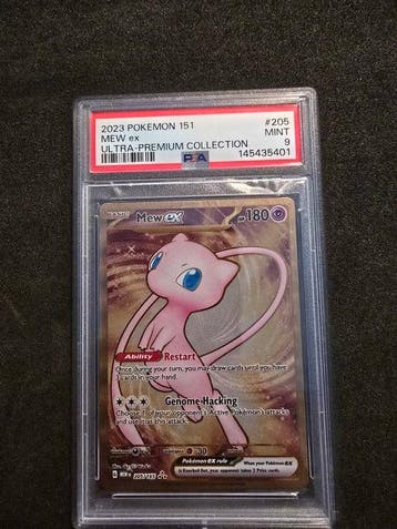 Pokémon - 1 Graded card - Mew 205/165 Full art, Foil,, Nieuw