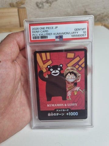 Bandai - 10 Graded card - One Piece - kumamoto set - PSA 10