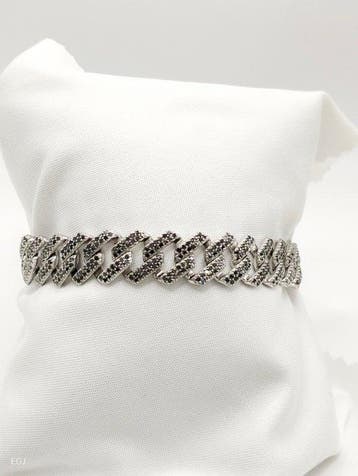 Bracelet - 18 carats Or blanc Diamant (Traitement de, Bijoux, Sacs & Beauté
