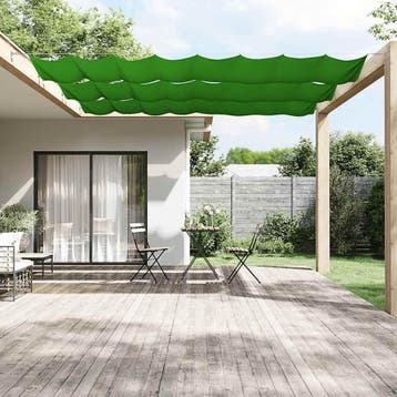 vidaXL Luifel verticaal 60x800 cm oxford stof lichtgroen, Tuin en Terras, Verzenden, Nieuw