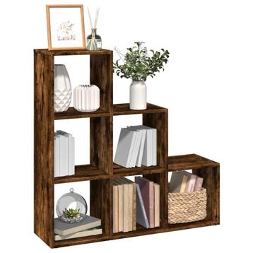 vidaXL Kamerscherm / boekenkast 3-laags 99x29x99 cm hout, Verzenden, Nieuw