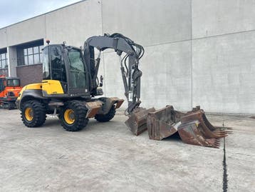 Veiling: Bandenkraan Mecalac 12MTX Diesel 2016, Ophalen