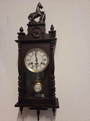 Horloge murale - Bois - 1970-1980 - Régulateur vintage, Antiquités & Art, Antiquités | Horloges