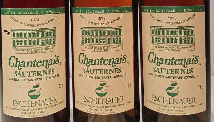 1973 Chantenais Sauternes Eschenauer - Sauternes, Bordeaux -, Verzamelen, Wijnen