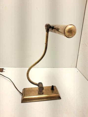 Bureaulamp - Messing - pianolamp