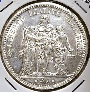 France. IIIe République (1870-1940). 5 Francs 1873-A, Paris, Postzegels en Munten