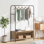 vidaXL Kledingrek Bruin Eiken 100 x 44 x 160 cm Bewerkt hout, Verzenden