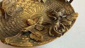 Vide-poche - Bouillon Déposé – Art Deco Bronzen Mand /