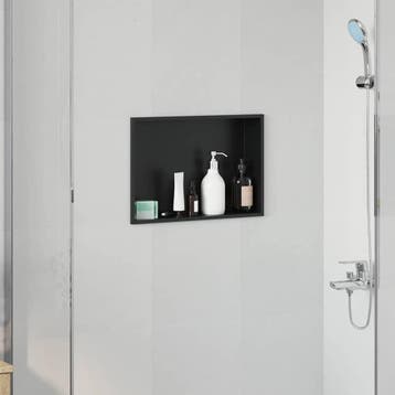 vidaXL Douche Niche Zwart 45 x 30 x 9,5 cm Roestvrij staal, Bricolage & Construction, Verzenden