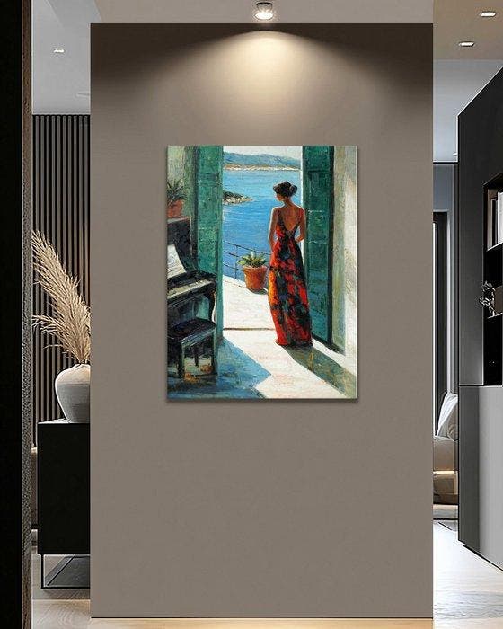 Pippo - Wait for the Tide, Antiek en Kunst, Kunst | Schilderijen | Modern