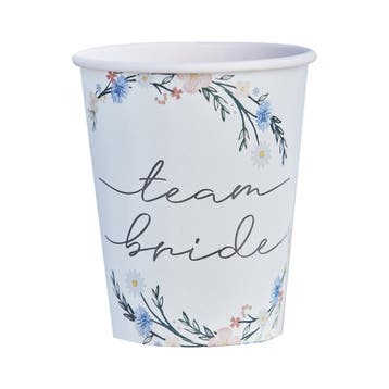 Bekers Team Bride 255ml 8st, Verzenden, Nieuw
