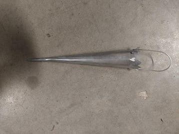 Koker conisch waxinehouder hartjes met handvat per stuk