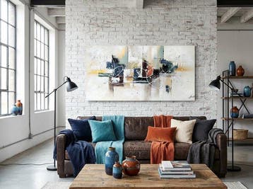 Monika Spiewak - Abstract - Oil Painting Stretched On The