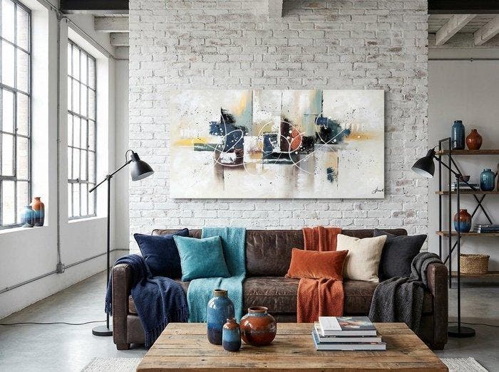 Monika Spiewak - Abstract - Oil Painting Stretched On The, Antiek en Kunst, Kunst | Schilderijen | Modern