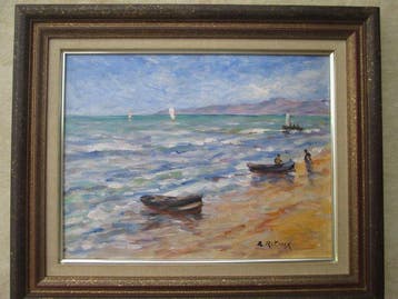 Retaux Bruno (1947) - Barques en bord de côte, Antiquités & Art